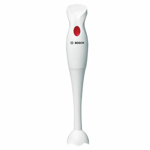 Блендер погружной BOSCH MSMP1000, 350 Вт, 1 скорость, 1 насадка, стакан, белый