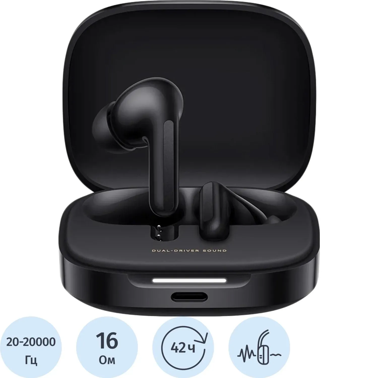 Наушники Xiaomi Redmi Buds 6 Night Black (BHR9251GL)