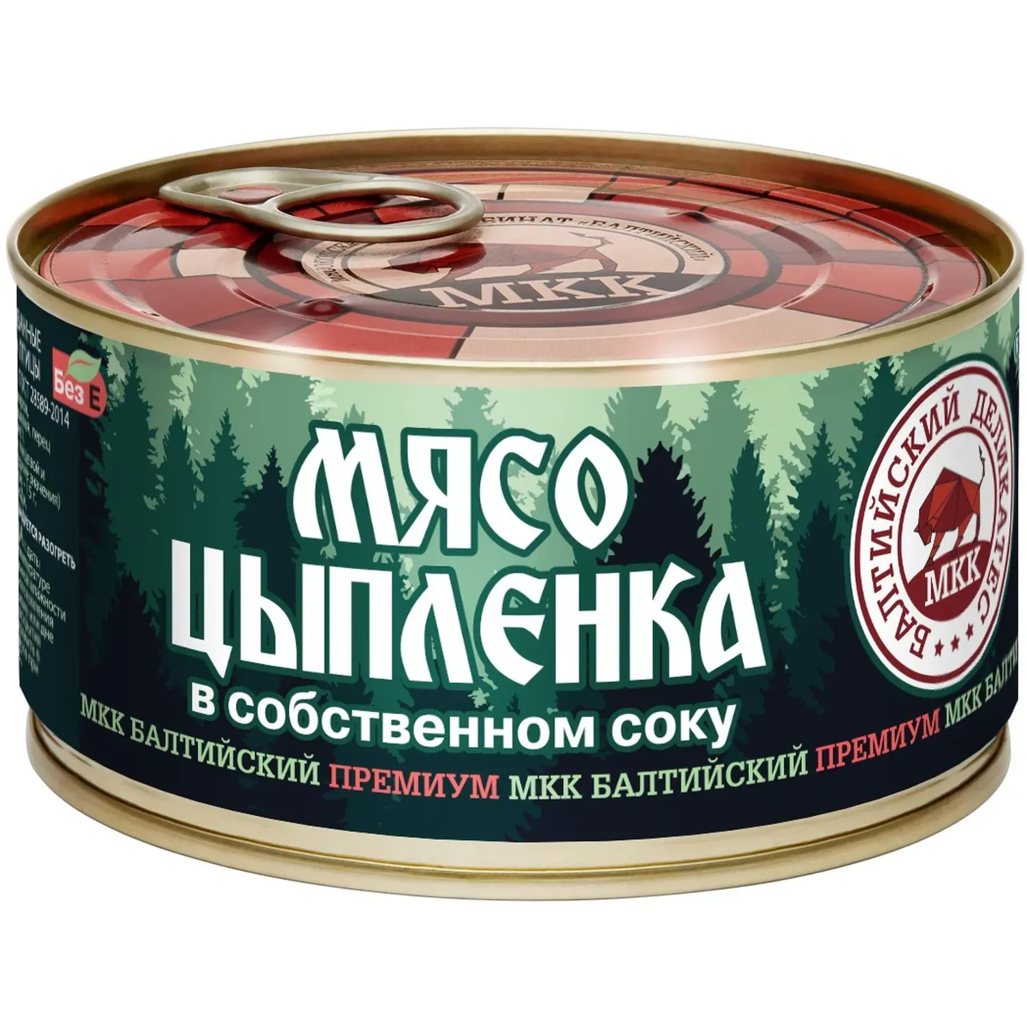 Мясо цыпленка Балтийский Деликатес в собственном соку премиум, 325г