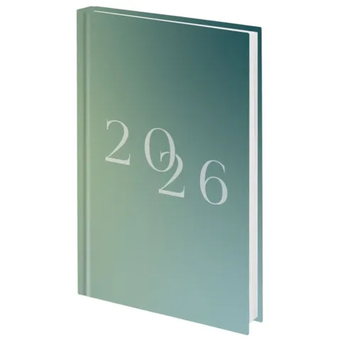 Ежедневник датированный 2026 145х215 мм, А5, STAFF, ламинированная обложка, "2026", 117323