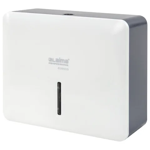 Диспенсер для полотенец LAIMA PROFESSIONAL SUPER (Система H2), Z-сложения, ABS-пластик, белый, 609505