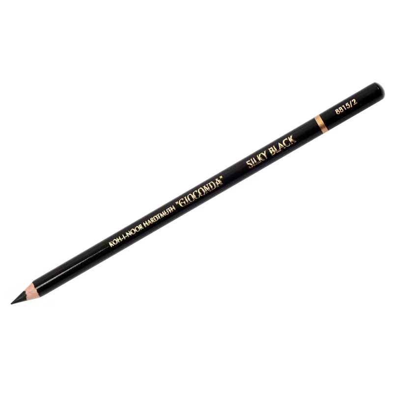 Карандаш художественный Koh-I-Noor "Gioconda Silky 8815" HB, черный матовый, заточен. (ПОД ЗАКАЗ)