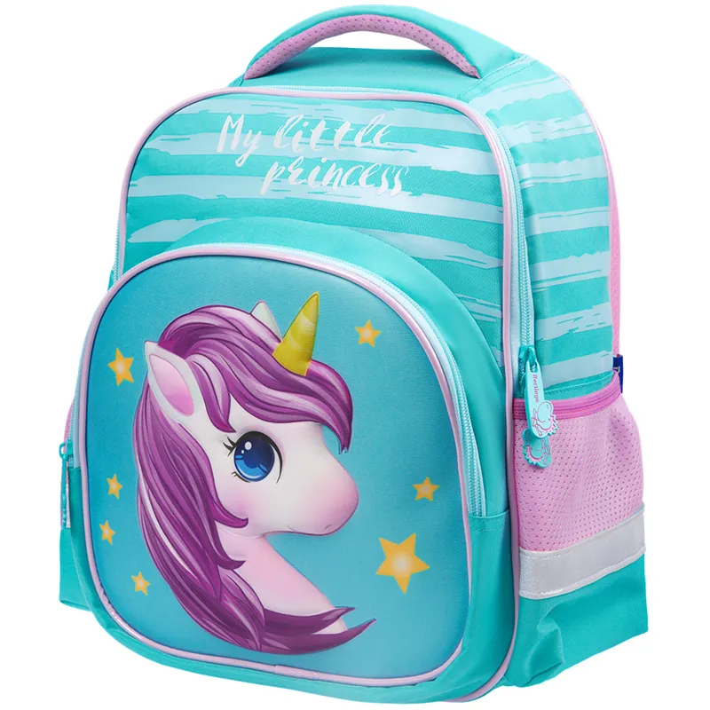 Рюкзак Berlingo Kids "Baby unicorn" 36*27*12см, 1 отделение, 3 кармана, эргономичная спинка, LED кант