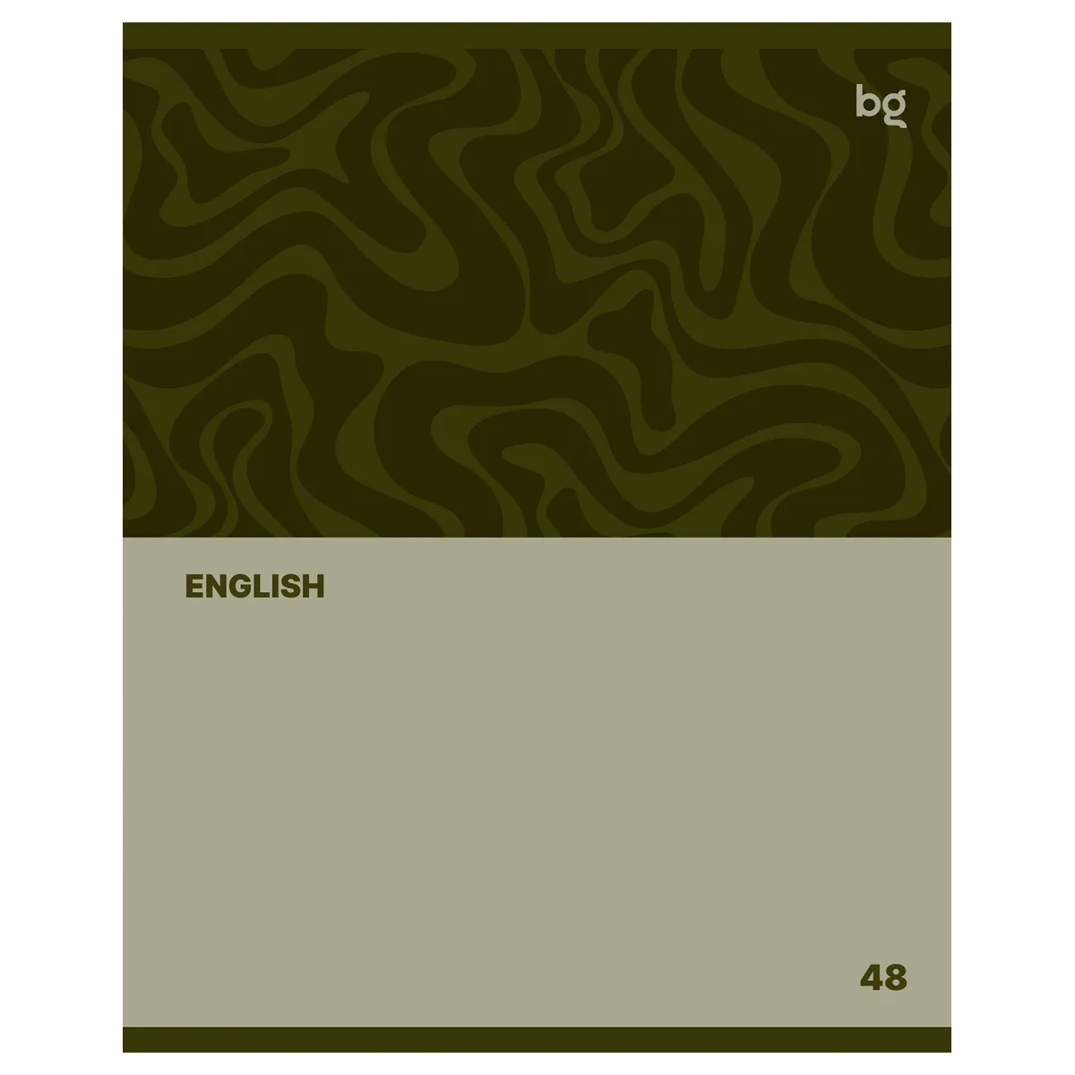 Тетрадь предметная 48л. BG "Single colour" - Английский язык, эконом