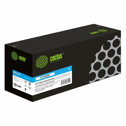 Картридж лазерный CACTUS (CS-TN328C) для Konica Minolta bizhub C250i/C300i/С300 голубой рес 28000стр