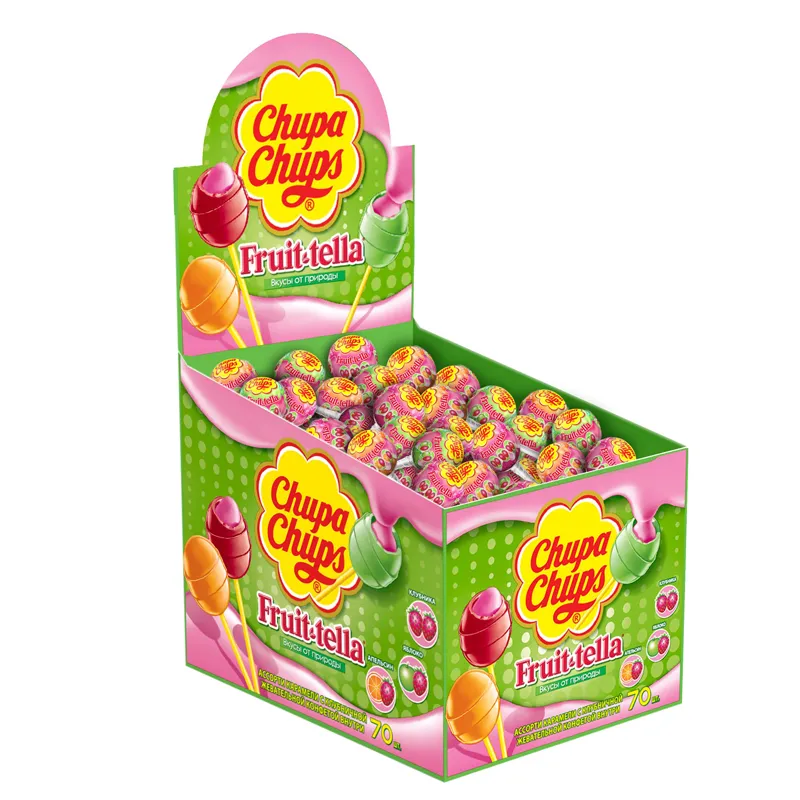 Карамель Chupa Chups "Fruittella. Макс", ассорти, 17г, дисплей
