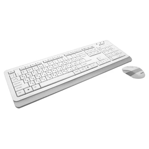 Набор проводной A4TECH Fstyler FG1010, USB, 104 кл., мышь 3 кн.+1 кн.-колесо, белая, 1147556
