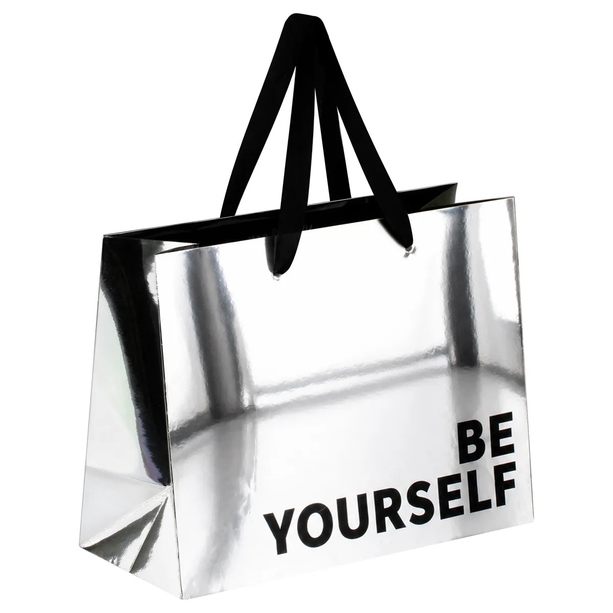 Пакет подарочный 23*18*10см MESHU "Be yourself", матовая ламинация