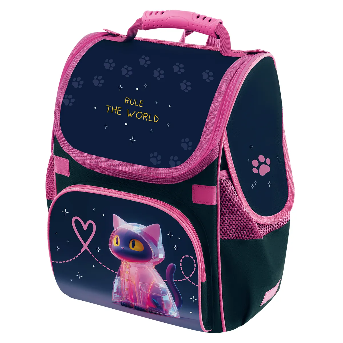 Ранец Först Junior "The Star Catl" 37*28*21см, 1 отделение, 3 кармана, анатомическая спинка