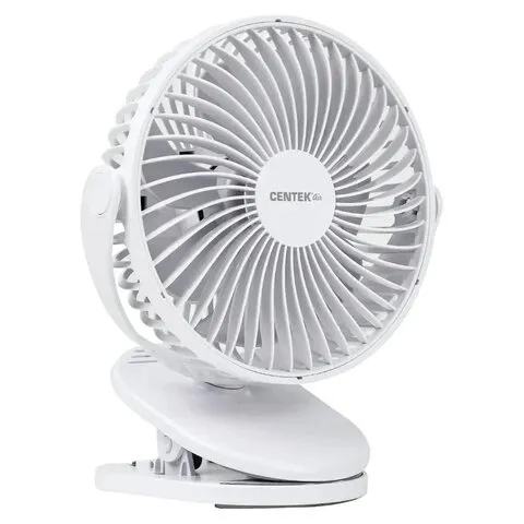 Вентилятор настольный CENTEK CT-5045, 4 режима, d=15 см, 5 Вт, белый