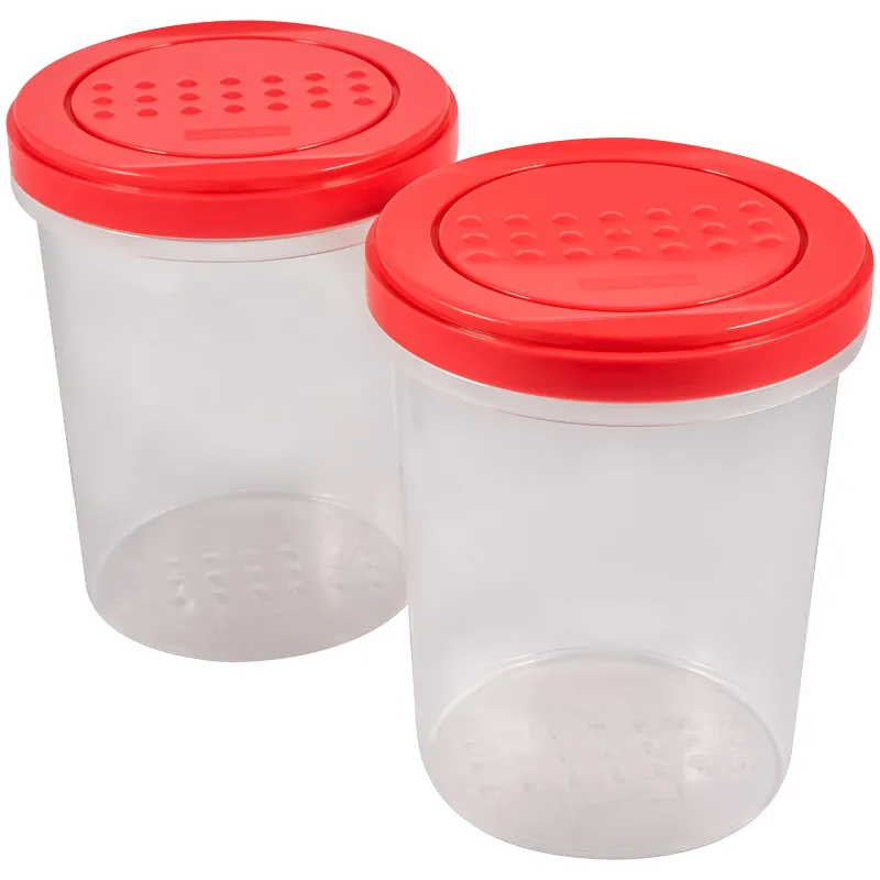 Набор банок для СВЧ и хранения продуктов PlastTeam "Pattern", с закручивающейся крышкой, 2шт., 1л