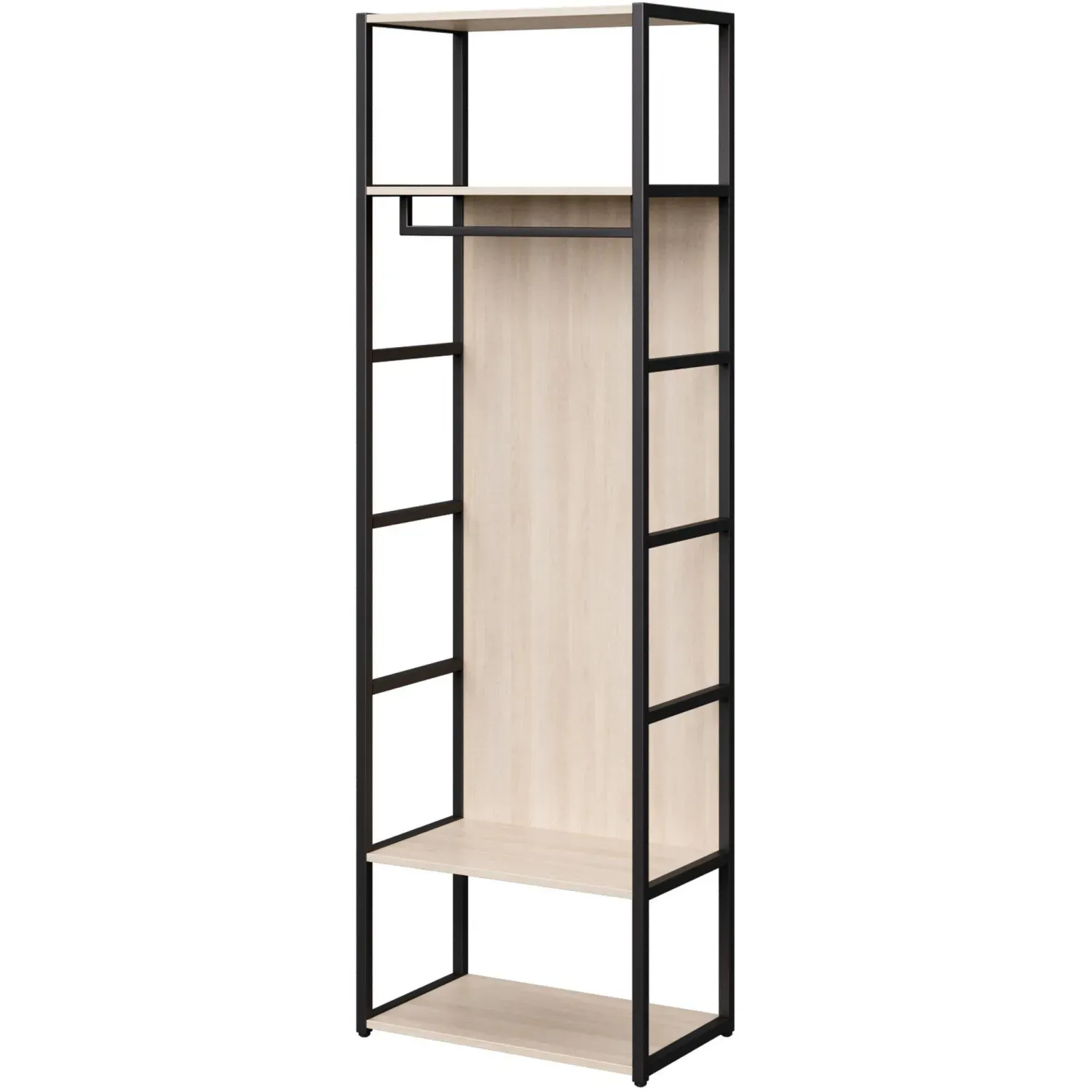Гардероб K-Loft 241H028 670х400х2105 дуб сканд/черный