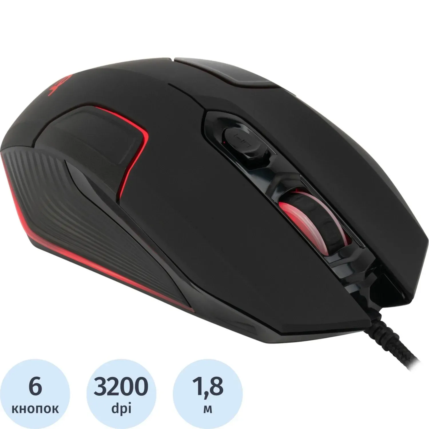 Мышь компьютерная Acer OMW170 черный оптическая 3200dpi/6but (ZL.MCEEE.00R)
