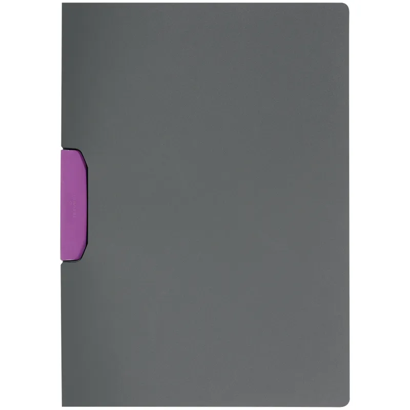 Папка с клипом Durable "Duraswing color", А4, до 30 листов, графит-розовая