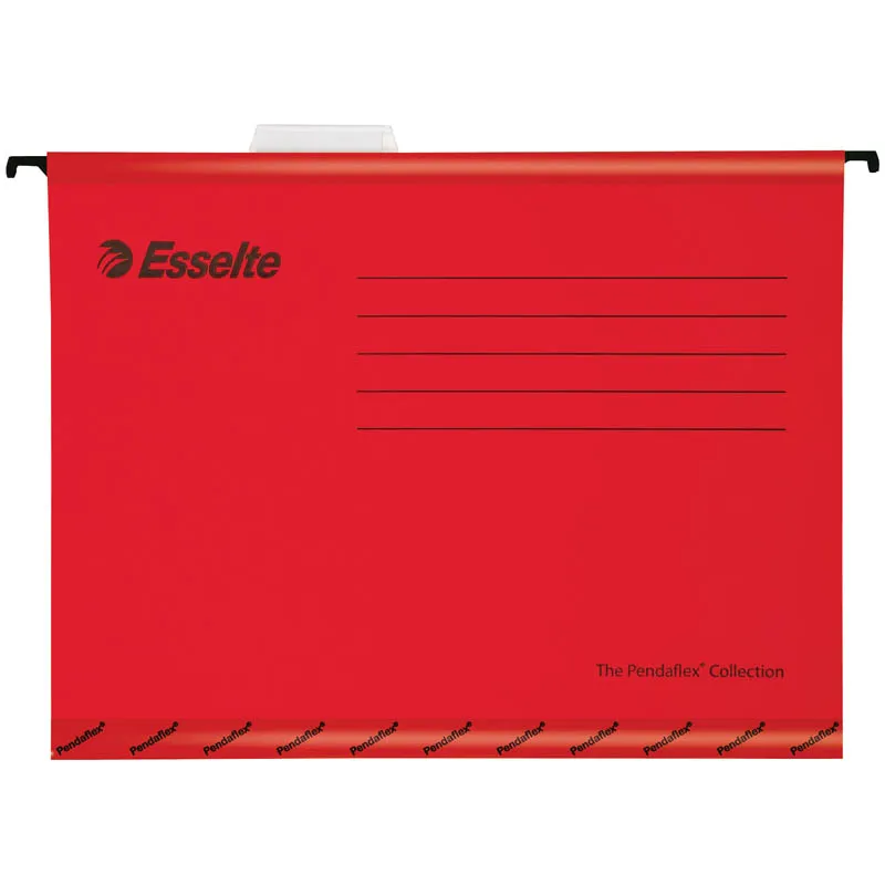 Подвесная папка Esselte "Pendaflex Plus Foolscap", 240*412мм, картон, 210г/м2, красная