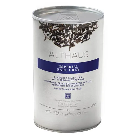 Чай листовой ALTHAUS "Imperial Earl Grey" (Империал Эрл Грей), черный, 225 г, ГЕРМАНИЯ, TALTHL-L00209
