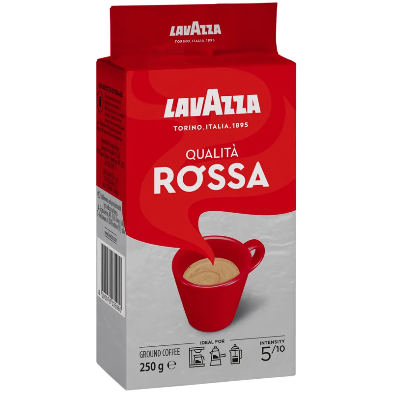 Кофе молотый Lavazza "Qualità. Rossa", вакуумный пакет, 250г