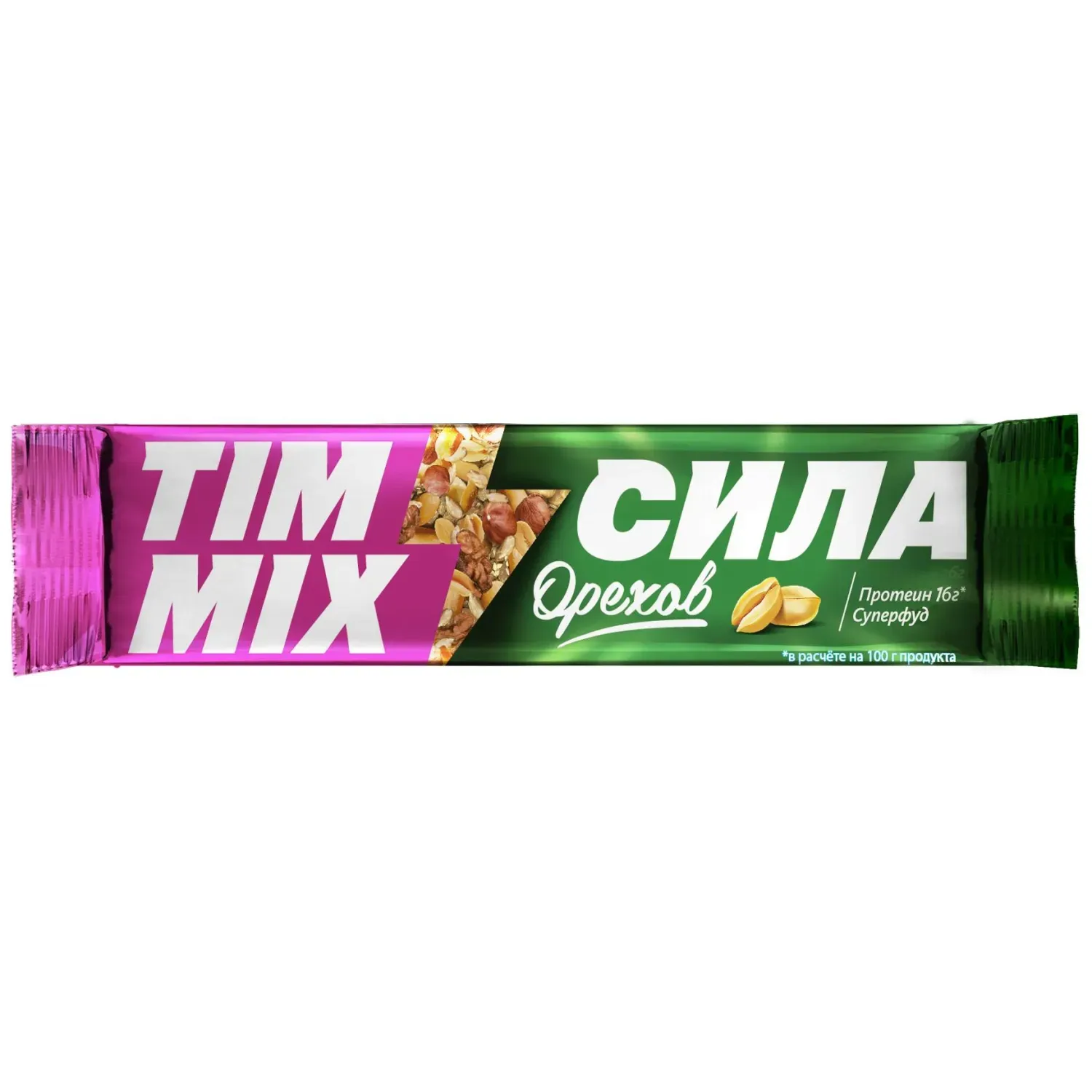 Козинак Тимоша ТимМикс сила орехов, батончик 40гx21шт/уп