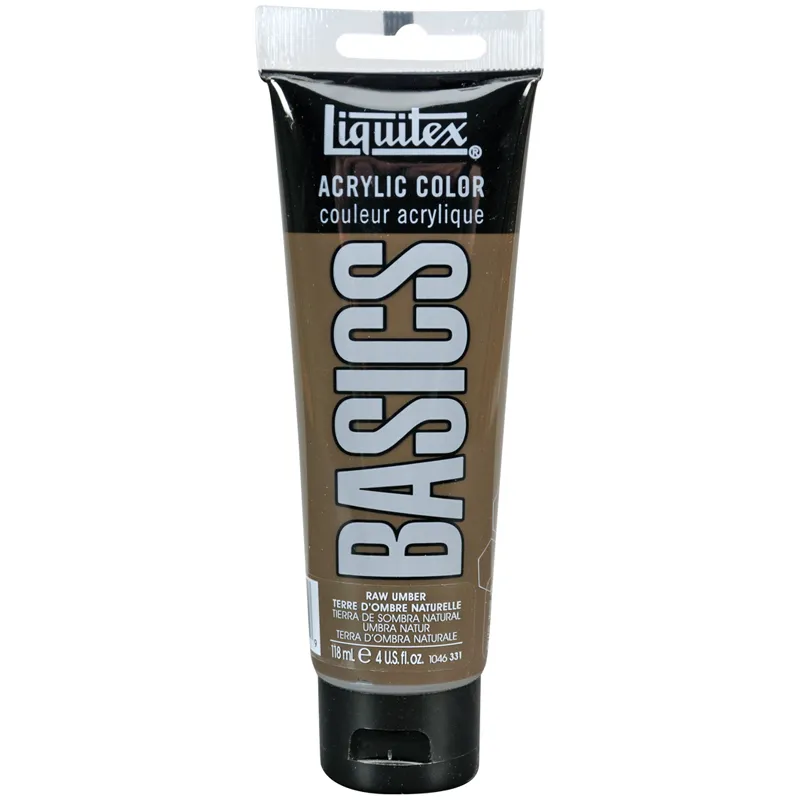 Краска акриловая художественная Liquitex "Basics", 118мл, туба, 331 умбра натуральная