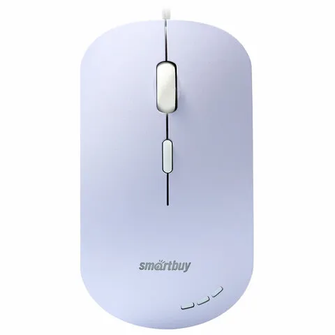 Мышь проводная бесшумная SMARTBUY SBM-288-V, USB, 3 кнопки + 1 колесо, оптическая, сиреневая, 06819
