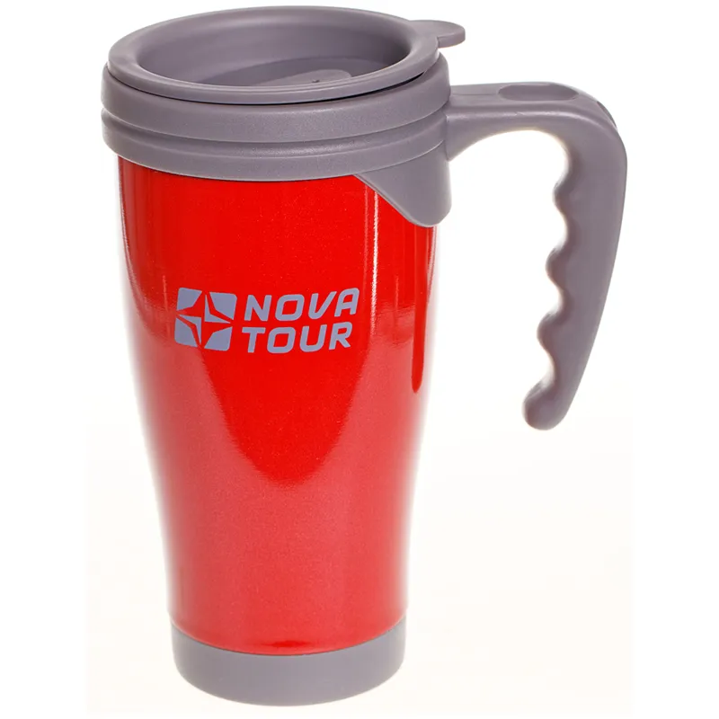 Термокружка NOVA TOUR Сильвер 400, красный/серый