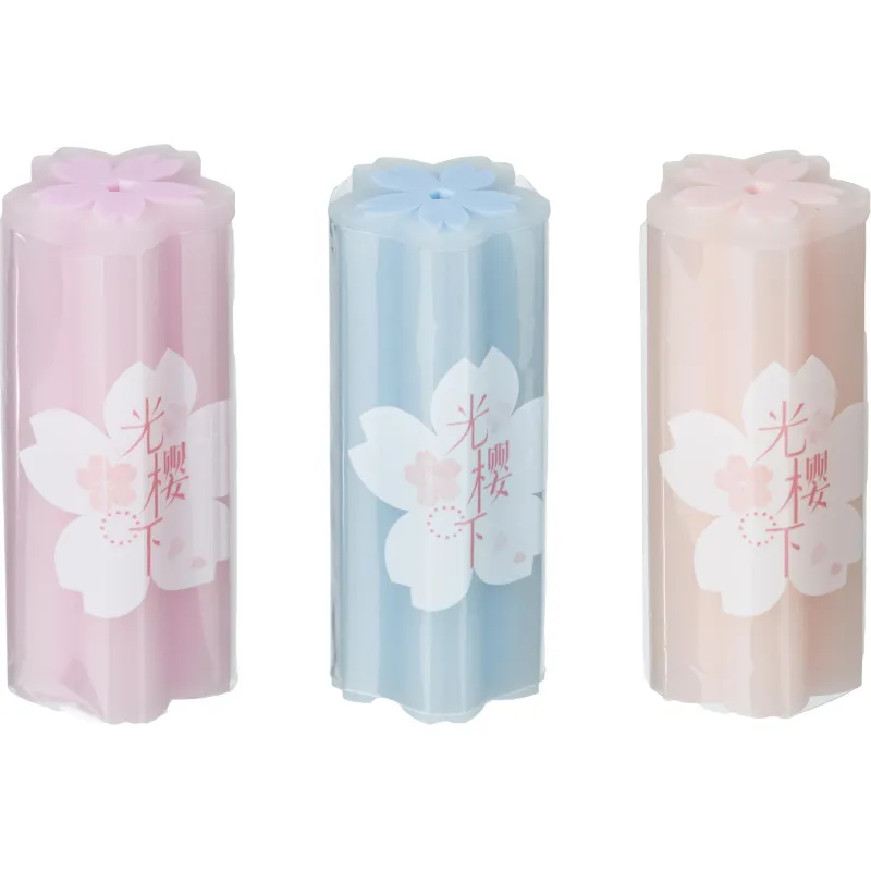 Ластик Deli Sakura 71136 22х22х55 мм эко ПВХ ассорти