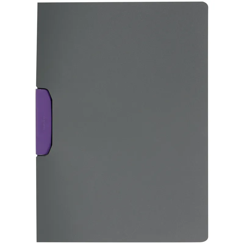 Папка с клипом Durable "Duraswing color", А4, до 30 листов, графит-фиолетовая