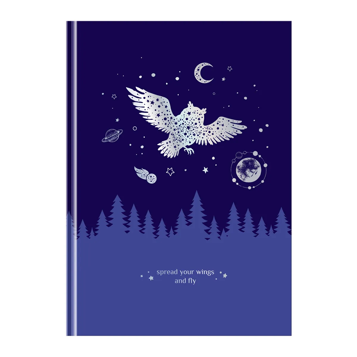 Записная книжка А5 80л. BG "Немного волшебства", soft-touch ламинация, тиснение голографической фольгой, блок в точку