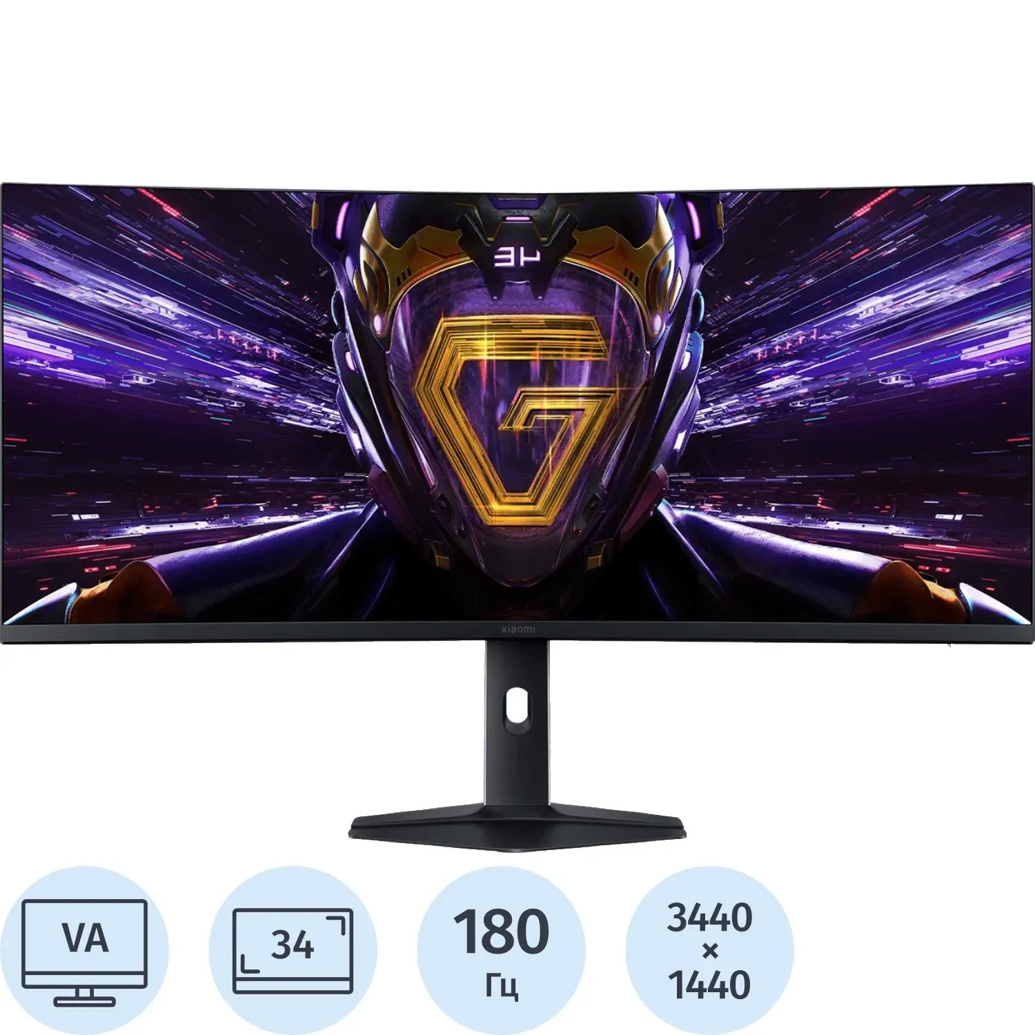 Монитор Xiaomi Curved G34WQi 2026 34/WQHD/180Hz/DPx2/HDMIx2/(ELA6650RU)