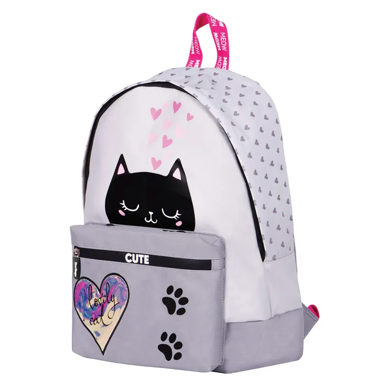 Рюкзак Berlingo Nice "Cute kitty" 40*29*16 см, 1 отделение, 1 карман, уплотненная спинка