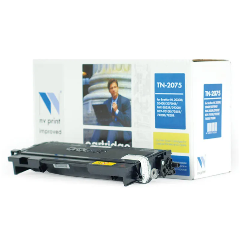 Картридж совм. NV Print TN-2075T черный для Brother HL-2030R/2040R/2070NR/7010R/7025 (2500стр.)
