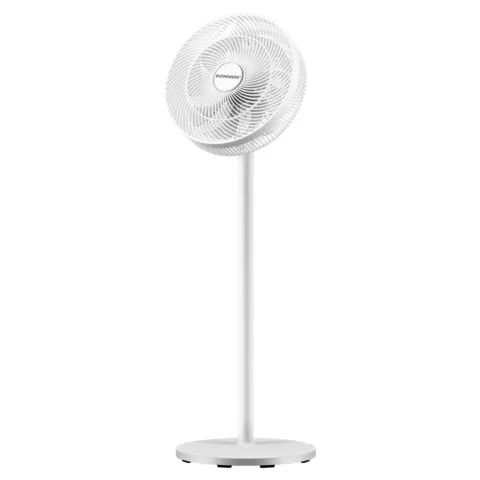 Вентилятор напольный SONNEN FT-L501, 60 Вт, 45 см, 3 скорости, вращение на 70°, механическое управление, белый, 457785