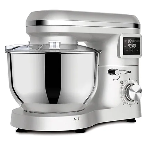 Миксер планетарный BQ (БИ-КЬЮ) MX640, 1600 Вт, 6 скоростей, 3 насадки, металлическая чаша 6 л, серебро, 86194435