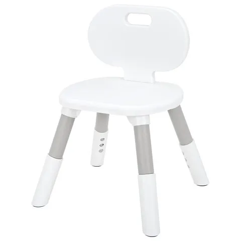 Стул детский растущий BRABIX KIDS CC-001, 2-8 лет, пластик серый + белый, 533293