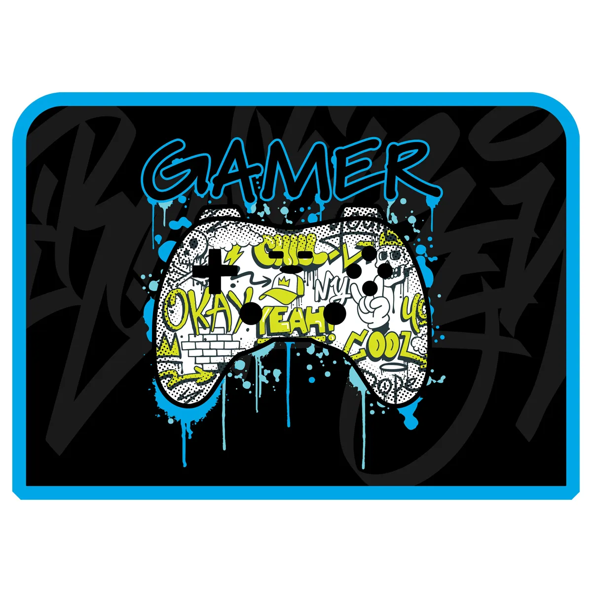 Папка с ручками А4 ArtSpace "Gamer", пластик, на молнии, 70мм