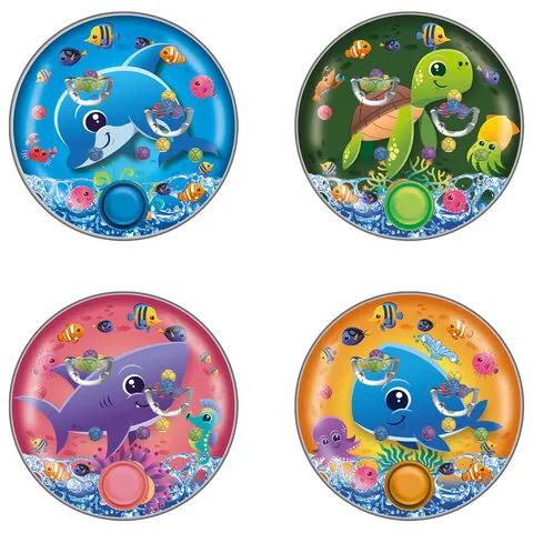Водная игра ПОДВОДНЫЙ МИР, 10*10 см, колечки, ассорти, 4 вида, JOLLY JOT (ДЖОЛЛИ ДЖОТ), 665995