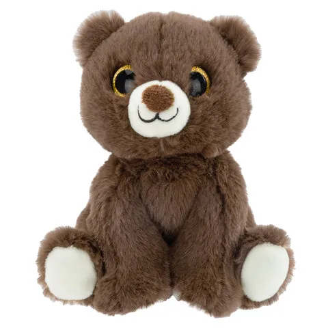 Игрушка мягкая "Мишка", 16 см, цвет коричневый, WOOZOO (ВУЗУ), 666796