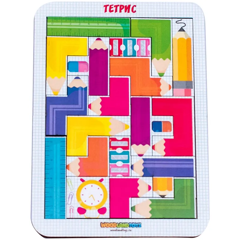 Игра-головоломка Woodlandtoys "Тетрис малый. Цветные карандаши"
