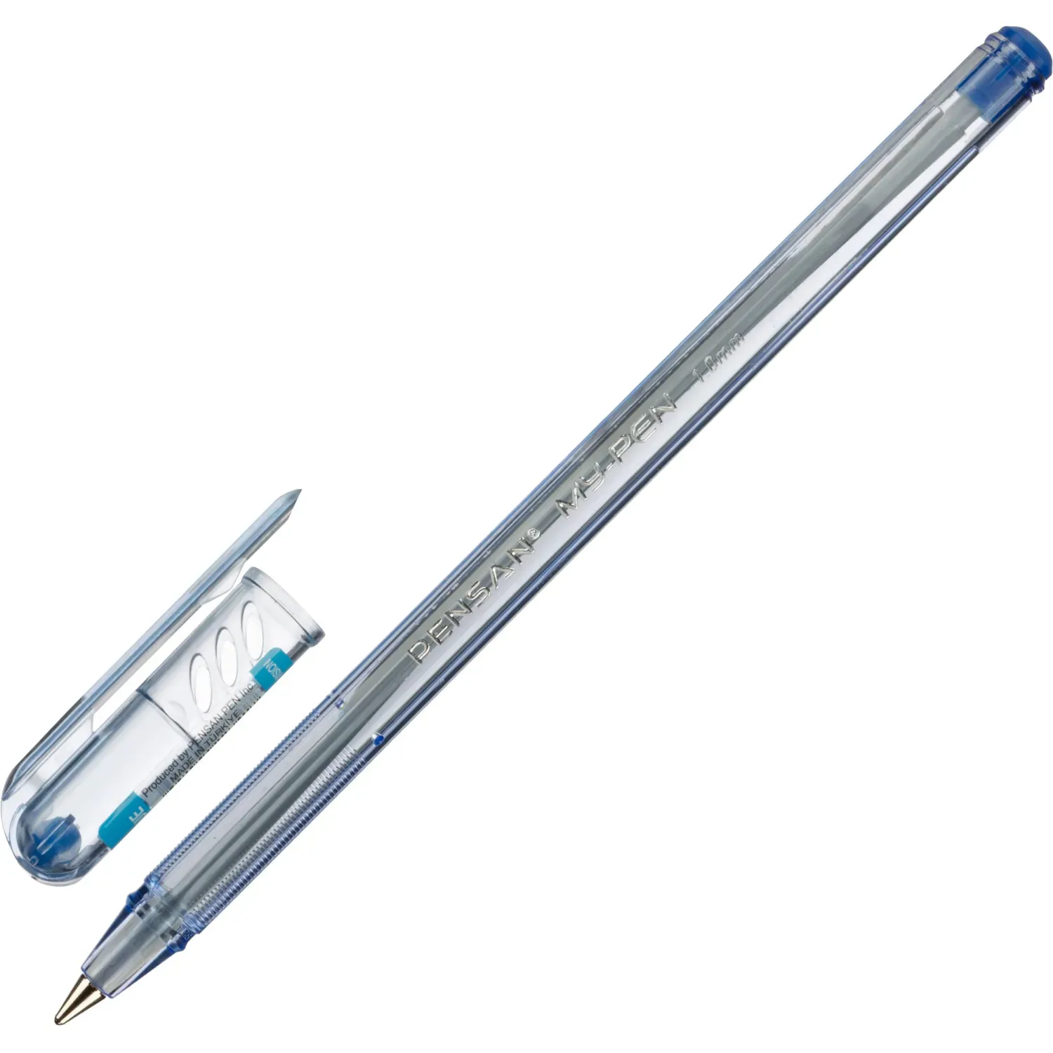 Ручка шариковая MY-PEN 1,0мм круглый корпус, цвет чернил синий
