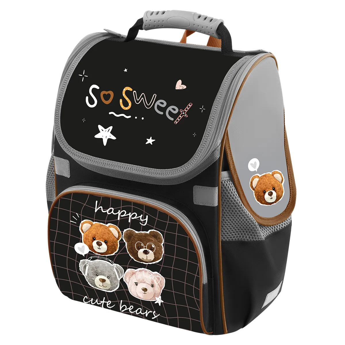 Ранец Först Junior "Cute bears" 37*28*21см, 1 отделение, 3 кармана, анатомическая спинка