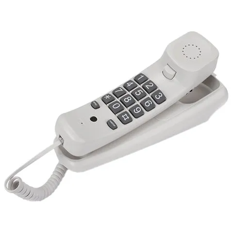 Телефон TEXET TX-219, тональный/импульсный режим, повтор, серый, 125787