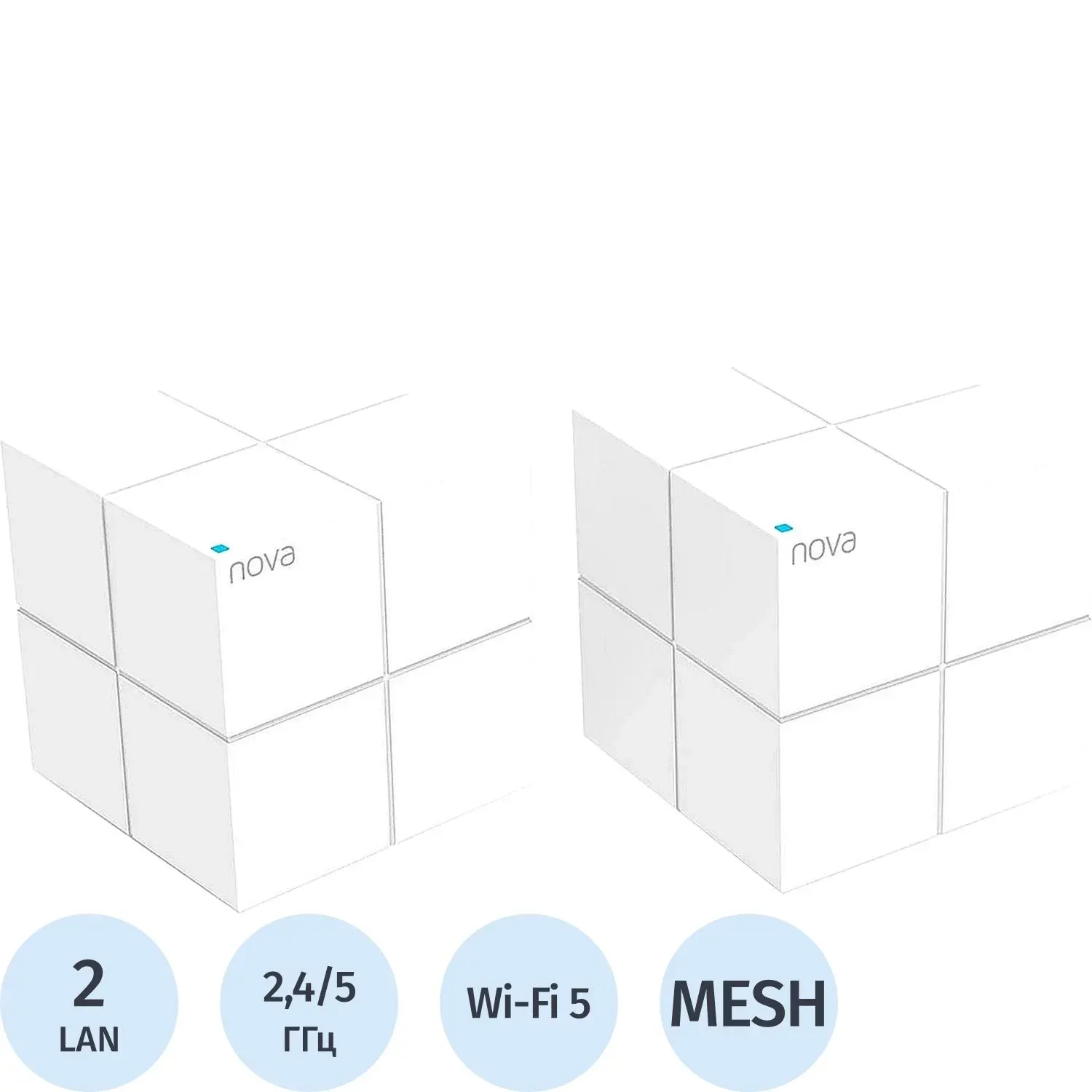 Wi-Fi mesh система Tenda MW6(2-PACK) AC1200 2шт/уп
