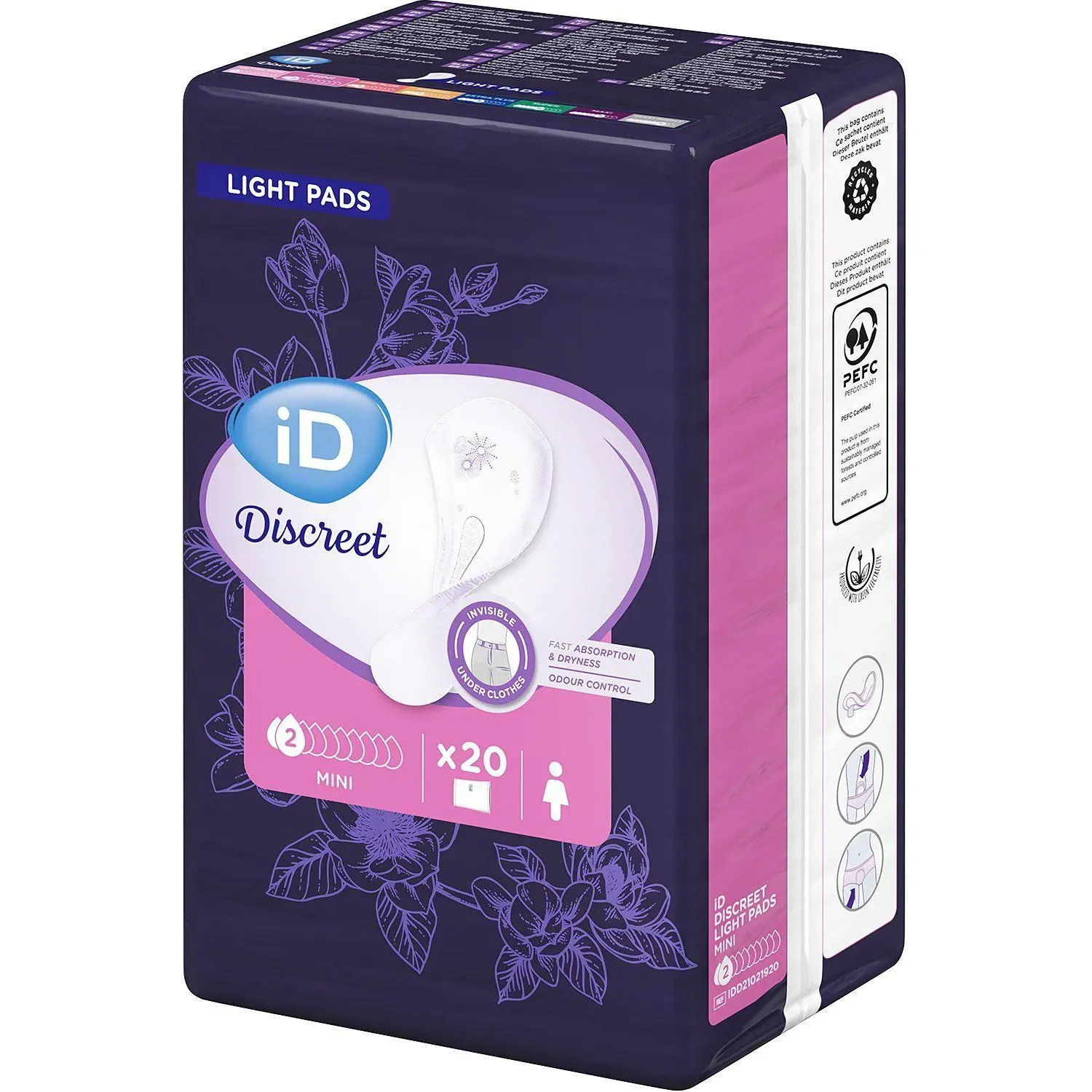 Прокладки урологические iD Light Discreet Mini 20 шт