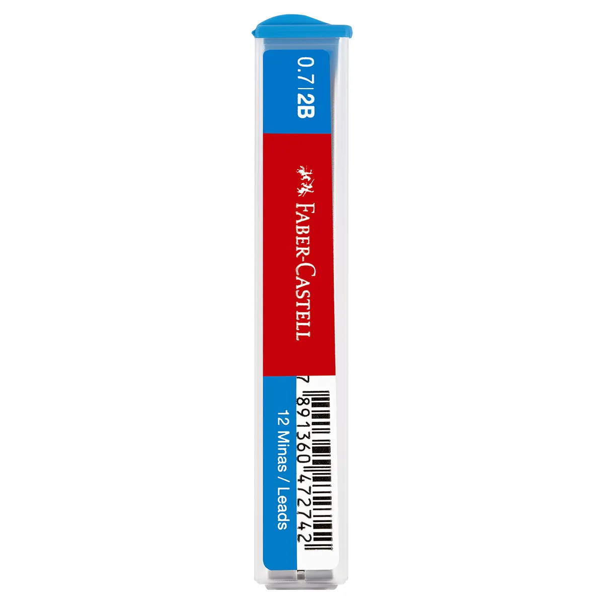 Грифели для механических карандашей Faber-Castell "Polymer", 12шт., 0,7мм, 2B
