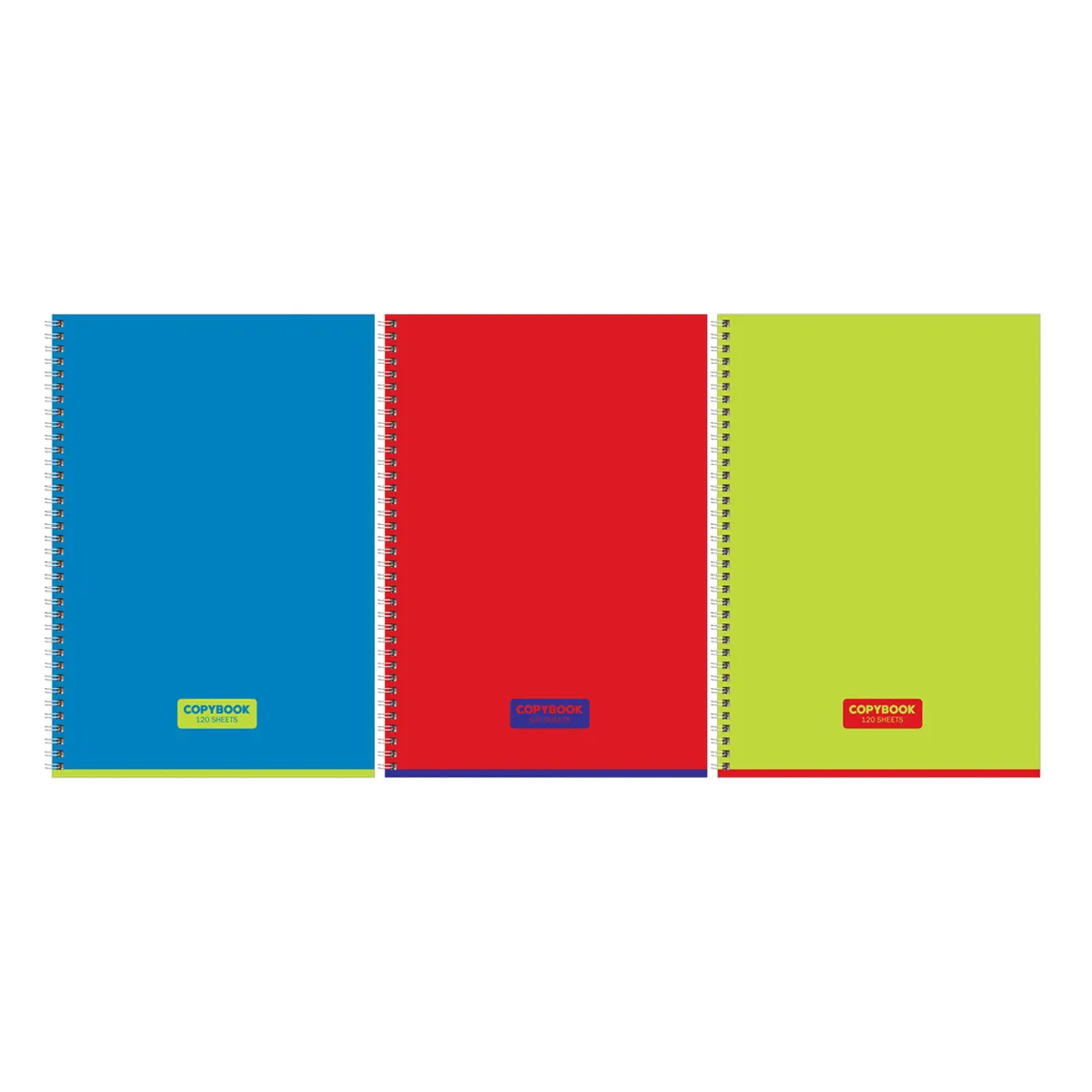 Тетрадь 120л., А4, клетка, на гребне BG "Copybook", глянцевая ламинация