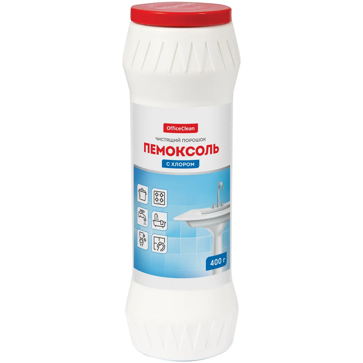 Средство чистящее OfficeClean Пемоксоль с хлором, порошок, 400г
