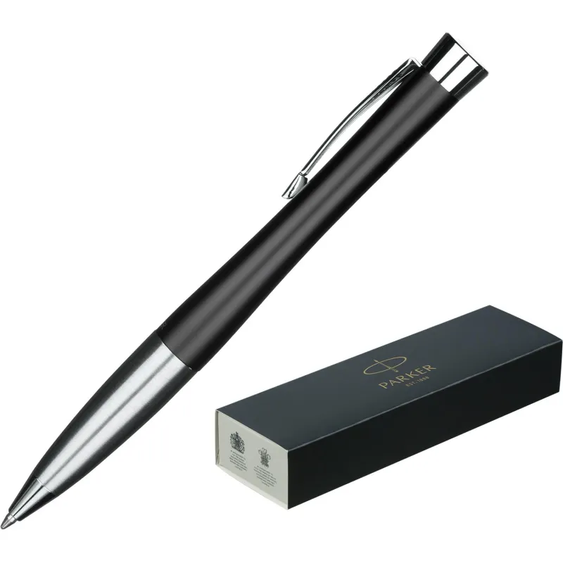 Ручка шариковая  Parker Urban Muted Black CT BP Twist,синий,Китай,2143639