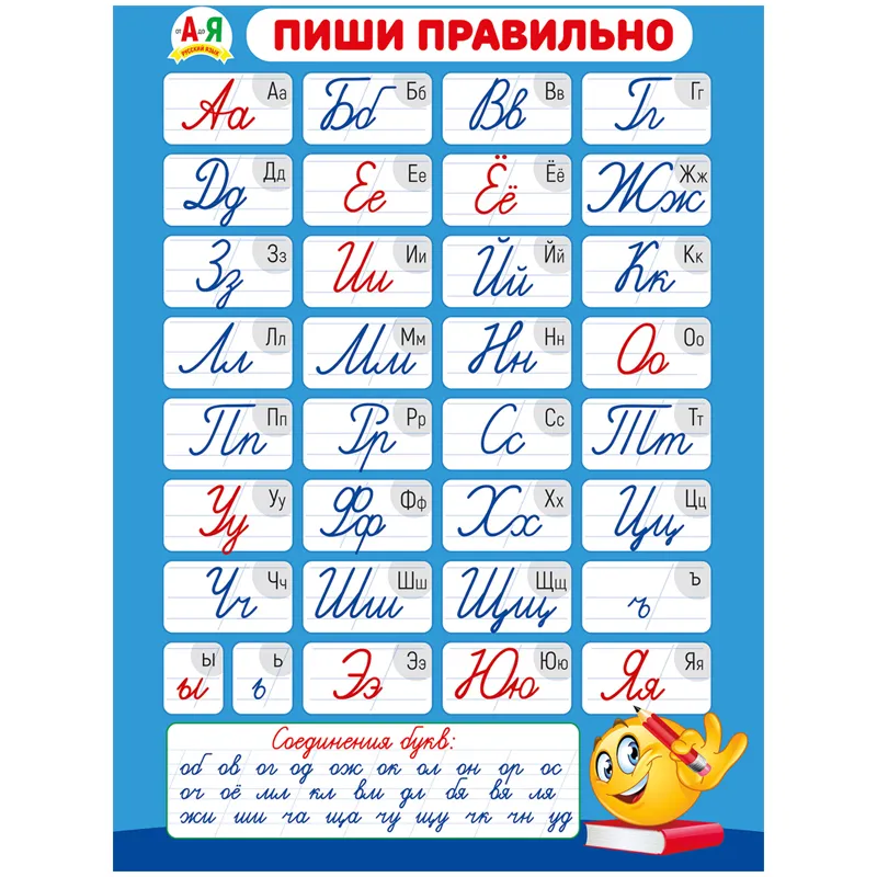 Плакат настенный Мир поздравлений "Пиши правильно", 440*600мм