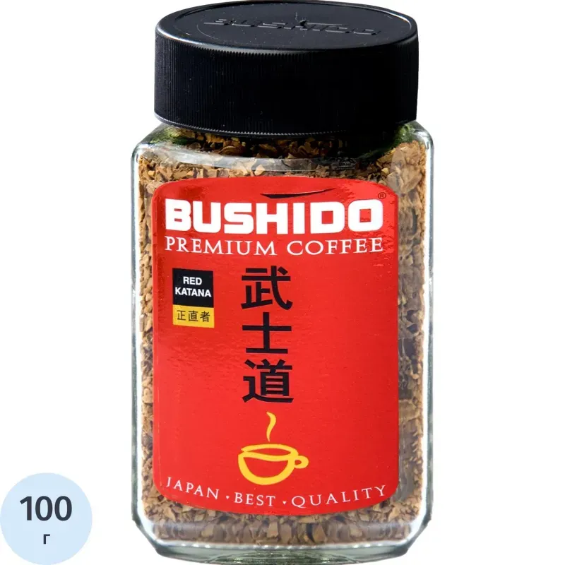 Кофе Bushido Red Katana растворимый, сублим., 100г