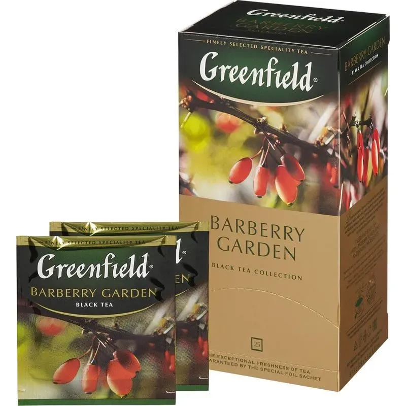 Чай Greenfield Barberry garden барбарис и гибискус,25пак/уп 0710-10,172700